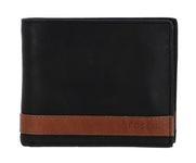 Fossil Wallet for Men Quinn, 100% Leather Bifold black 11.4 cm L x 2.5 cm W x 9.5 cm H ML3653001