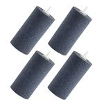 AQUANEAT 4PCS 4"x2"Air Stone for Aquarium Fish Tank Aerator Diffuser Hydroponics Cylinder