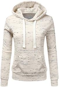 DOUBLJU Basic Lightweight Pullover Hoodie Sweatshirt for Women