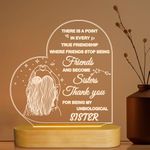 Best Friends Birthday Gifts for Women,Thank You Friendship Unique Gift for Sister Bestie Xmas Romantic Present, Soft Warm Colors 3D Illusion Lamp LED Night Light