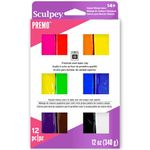 Sculpey PE VMC-12 Oven Bake Clay premo! Multipack-Classic, 12 X 1 Ounce