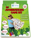 PepPlay Cotton My Affirmation Cape Coloring Kit,With 6 Smudge-Free Washable Markers,Customised Birthday Gift For Kids Ages 5-8,Pretend Play For Boys And Girls,Personalised And Reusable Diy