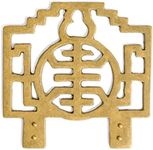 Hardware Philosophy “Old China Style” Picture Hook Hanger 4 x 4 inches - Set of 1 - Architectural, Interior Design, Furniture Cabinet Customization Hardware