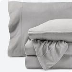 Bare Home Super Soft Fleece Sheet Set - Queen Size - Extra Plush Polar Fleece, No-Pilling Bed Sheets - All Season Cozy Warmth, Breathable & Hypoallergenic (Queen, Light Grey)