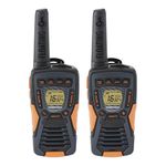 Cobra AM1055 Floating Waterproof Walkie Talkies (2-Pack) - 12 km Range, 16 Channels and 121 Privacy Codes, LED Flashlight, VibrAlert, Rechargeable Two Way Radios, Black