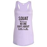 FANNOO Workout Tank Tops for Women-Womens Funny Saying Fitness Gym Racerback Sleeveless Shirts Purple