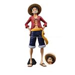 Tinion||Standing Luffy with REPLEACABLE Head -Action Figure Miniature Toy Figure (Doll) Special Edition for Car Dashboard, Decoration, Cake, Office Desk & Study Table (Pack of 1) (Height- 18cm)