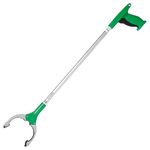 UNGER NT080 NiftyNabber Trigger Grip Litter Picker - Trash Rubbish Picker Grabber - Multi-Purpose Reacher Grabber Stick - Magnetic Claw with Rubber Grip, 80cm