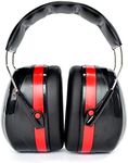 Rynomate Noise Reduction Safety Ear Muffs NRR 27dB with Adjustable and Foldable Headband, Protection for Mowing Construction Manufacturing Woodwork Kids Men Women Adult