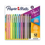 PAPER MATE 1928605 Flair Felt Tip Pens,Medium Point (0.7Mm),Tropical&Classic Colors,12 Count,Multi-coloured