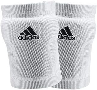 adidas Unisex-Adult Primeknit Knee Pad, White/Black, Medium