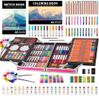 KINSPORY Art Kit, 139 Pack Art Supplies with 2 Sketch Pads, Deluxe Wooden Art Set Crafts, Watercolor Pens, Colored Pencils, Oil Pastels, Paints, Painting Drawing Coloring Gift for Artists Kids (Pink)