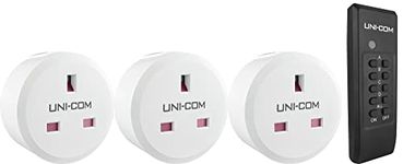 Uni-Com Remote Control Sockets 3pk