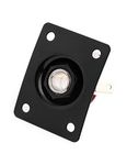 Metallor Output Input Jack Plate Socket for Tele SG Style Electric Guitar Parts Replacement Black.