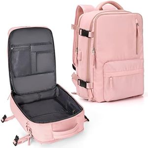 Large Travel Backpack Women, Carry On Backpack,Hiking Backpack Waterproof Outdoor Sport Rucksack Casual Daypack School Bag â€¦, B-pink