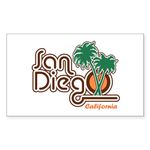 CafePress San Diego CA Rectangle Bumper Sticker Car Decal