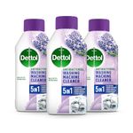 Dettol Washing Machine Cleaner, Lavender, Multipack of 3 X 250ml, Total of 750ml, Washing Machine Mould Remover, Seal Cleaner, Rubber Mould Cleaner, Antibacterial, Disinfectant