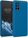 kwmobile Case Compatible with OnePlus 8T Case - Slim Protective TPU Silicone Phone Cover - Blue Reef