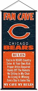 WinCraft Chicago Bears Man Cave Fan Banner Wall Door Scroll