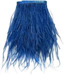 Happy feather 2 Yards 5-6inch Ostrich Feathers Trim Fringe for DIY Dress Sewing Crafts Costumes Decoration-Turquoise