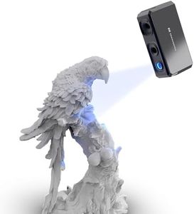 3DMakerpro Handheld 3D Scanner for 3D Printing, 0.02mm High Detailed Precision, 10FPS Scanning Lightning-Fast Speed with Anti-Shake Lenses, Portable 3D Scanner for Win10/MacOS -Seal Lite Standard