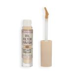Makeup Revolution- IRL Filter Finish Concealer- C8.5 | Full coverage | Breathable and lightweight |Blends effortlessly | Soft matte finish |Crease proof, sweat proof, waterproof | 6gm