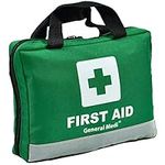 General Medi 210 Piece First Aid Kit- Emergency kit - Reflective Design - Includes Eyewash, Ice(Cold) Pack, Moleskin Pad and Emergency Blanket for Travel, Home, Office, Car, Workplace & Outdoor