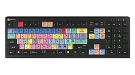 Logickeyboard Adobe Premiere Pro Cc Astra Backlit Keyboard Pc Editing Shortcut Keyboard, Wireless, Black