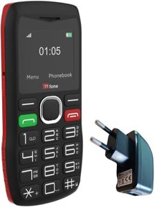TTfone Teléfono móvil fácil de Usar TT880 para Personas Mayores - Teclado Grande con botón de Asistencia de Emergencia - Teléfono Simple y confiable (con Cargador de Corriente)