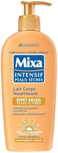 Mixa Intensif Peaux Sèches - Lait Corps Nourrissant Effet Soleil - Autobronzant - Hâle Doré Naturel Progressif et Uniforme - Peaux Claires - Hypoallergénique - 250ml