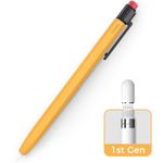 TRONWIN iPencil Case for Apple Pencil 1st Generation Sleeve Silicone Protective Cover Perfect Grip Skin Classic Design with Sturdy Clip Compatible with Apple Pencil 1st Generation