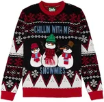 The Ugly Sweater Co. Interactive Ugly Christmas Sweaters for Holiday Fun Tacky Unisex Design, Perfect Snug Fit Breathable (Chillin with My Snowmies, Small)