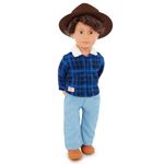 Our Generation – 18-inch Boy Doll – Lifelike Hazel Eyes & Wavy Brown Hair – Western-Style Outfit & Country Hat – Pretend Play – Toys for Kids Ages 3 Years Old & Up – Dustin