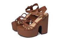 SCHUTZ Women's Mahi Cutout Heeled Sandals, New Caramelo, 4.5 UK