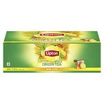 Lipton Honey Lemon Green Tea Bags 100 pcs|| All Natural Flavour|| Zero Calories - Improves Metabolism & Reduces Waist