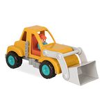 Battat Front End Loader Truck with Working Movable Parts and 1 Driver - Toy Trucks for Toddlers 18m+,Yellow