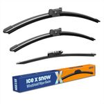 ICEXSNOW 3 Wipers 26"/18"/11" Windshield Wiper Blades Replacement for Volkswagen VW Golf 2021-2015 e-Golf 2021-2015 GTI 2021-2015 Original Factory Quality Windshield Wiper Blades(Pack of 3) Top Lock