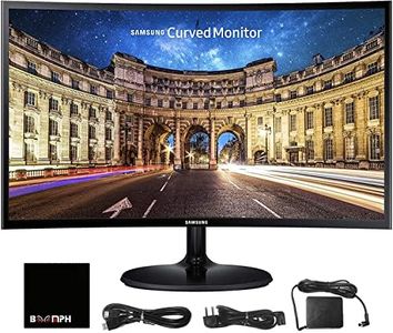 Samsung CF390 27" 16:9 Curved LCD FHD 1920x1080 Curved Desktop Black Monitor for Multimedia, Personal, Business, HDMI, VGA, VESA Mountable, Eye Saver Mode & Flicker Free Technology (LC27F390FH)