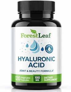ForestLeaf - Hyaluronic Acid Supplements - 120 Vegetable Capsules - 100mg Dietary Hyaluronic Acid + 50mg Vitamin C Joint & Anti Aging Beauty Formula - Supports Skin Hydration, Joints, Bones & Hair