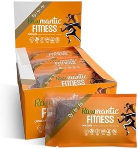 Rawmantic Vegan Plant Based Protein Bar, Raw Chocolate (Pack of 12)