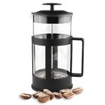 EMMA´S CLUB STORE French Press Tea Coffee Maker, Maximum Flavor and Taste Coffee Brewer with Superior Filtration 600 ml / 20 oz Borosilicate Glass Stainless Steel Double Filter