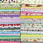 Misscrafts Quilting Fabric Cotton Craft Fabric Bundle Squares Patchwork Pre-Cut Quilt Squares for DIY Sewing Scrapbooking Quilting