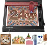 ATOMSTACK Pro Series Laser Engraver, Unibody Laser Cutter and Engraving Machine, 600mm/s High Speed Laser Engraver for Wood and Metal, Acrylic, Glass, etc.(24W-A24 Pro)