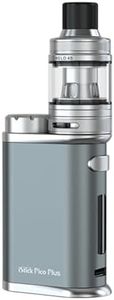 E-LEAF iStick Pico Plus Kit (gris) 75 W, vaporizador E-Cig equipado con bobina EC-A de ajuste de Atomizador Melo 4S Tank de 4 ml, alimentado por una sola batería 18650 (excluida), sin nicotina