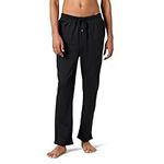 Amazon Essentials Men's Knit Pajama Pant, Black, Large