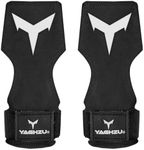 YAGHZU Weight Lifting Grips with Wrist Straps - Non Slip Lifting Straps for Weightlifting, Deadlifting, Powerlifting and Pull Ups, Padded Weight Lifting Gloves with Deadlift Straps for Women and Men