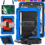 DuraSafe Cases for iPad Mini 4th 5th Gen 7.9 [ Mini 5 4 Gen ] A2133 A1538 MUXH2HN/A MUXF2HN/A MK882HN/A MK862HN/A Full-Body Protective Shock Proof Cover with Shoulder Strap - Sky Blue