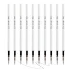 MengRan 10 Pcs Gel Pen Refills,0.5mm Tip Fine Point,Quick Drying Black Ink Smooth Writing Retractable Pen Refills (Original Gel Ink Refills 10 Pcs)