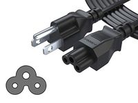 New Extra Long 15 Ft 3 Prong AC Laptop Power Cord Cable for Dell IBM HP Compaq Asus Sony Toshiba Lenovo Acer Gateway MSI Notebook Computer Charger Pwr: IEC-60320 IEC320 C5 to NEMA 5-15P