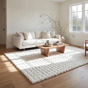 nuLOOM 8' x 10' Cozy Plush Area Rug, White
